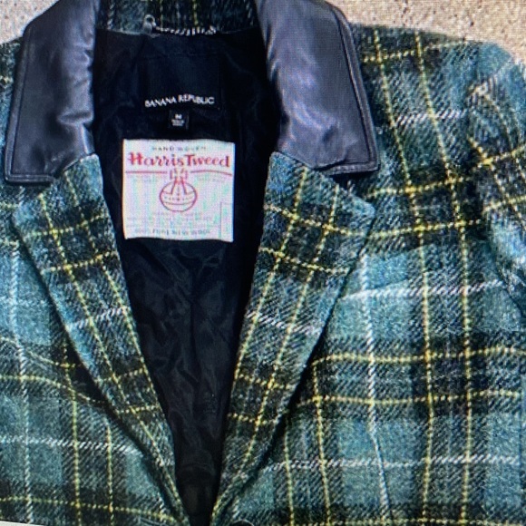 BANANA REPUBLIC Harris Tweed Tailored Coat Pure Wool - Picture 8 of 14